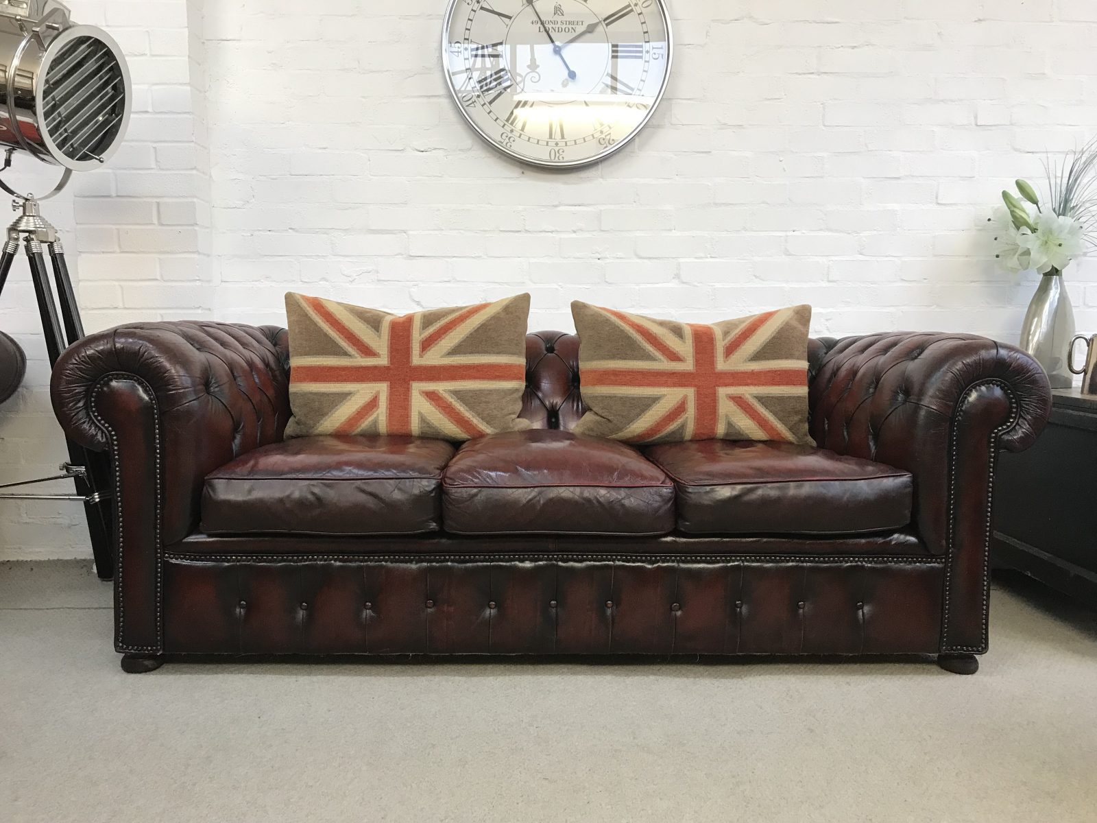 Super Vintage Oxblood Chesterfield Sofa. SOLD…… SOLD….