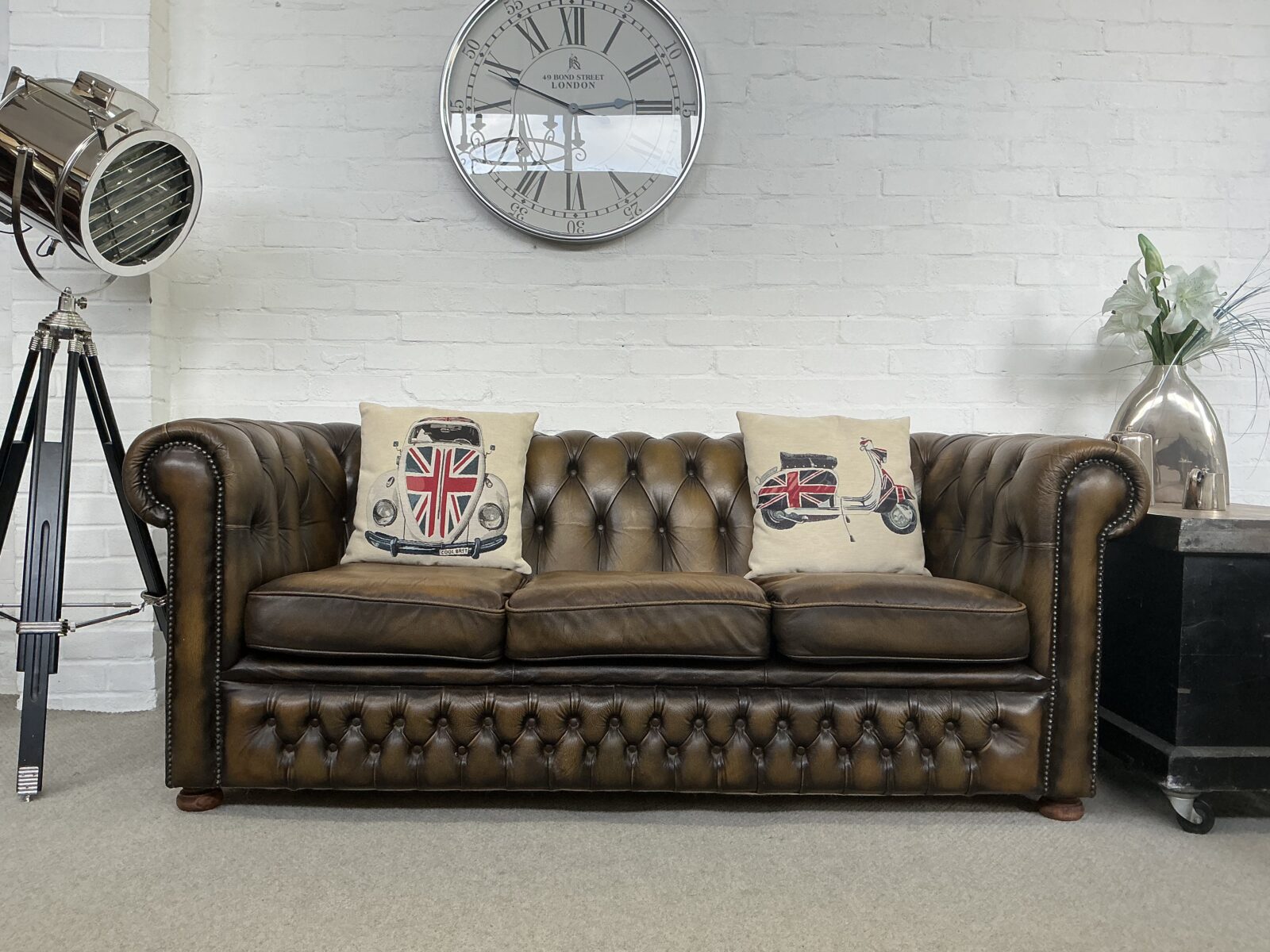 Vintage SprIngvale Chesterfield Sofa.
