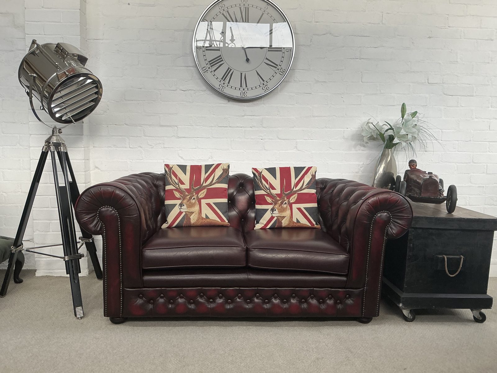 Thomas Lloyd Chesterfield Sofa.(One of a matching pair)